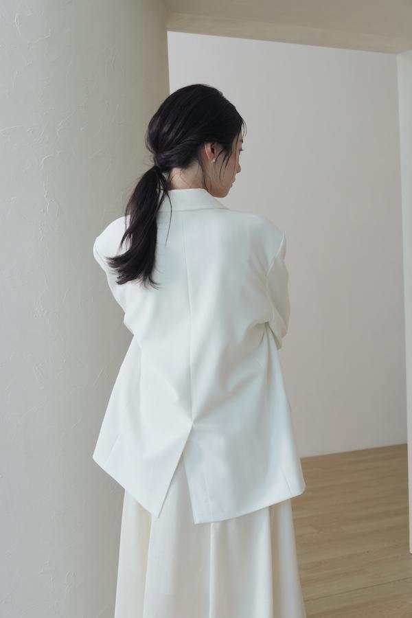 內裡條紋春日感西外(白) 