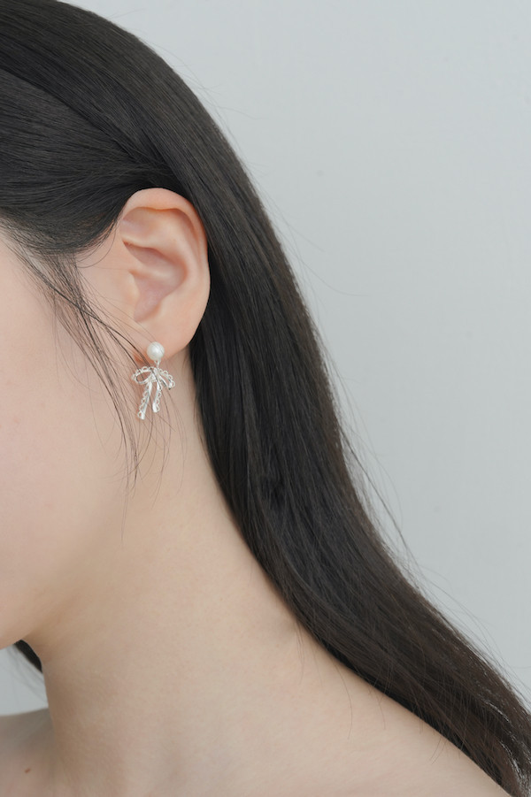 蝴蝶蝶珍珠耳針 