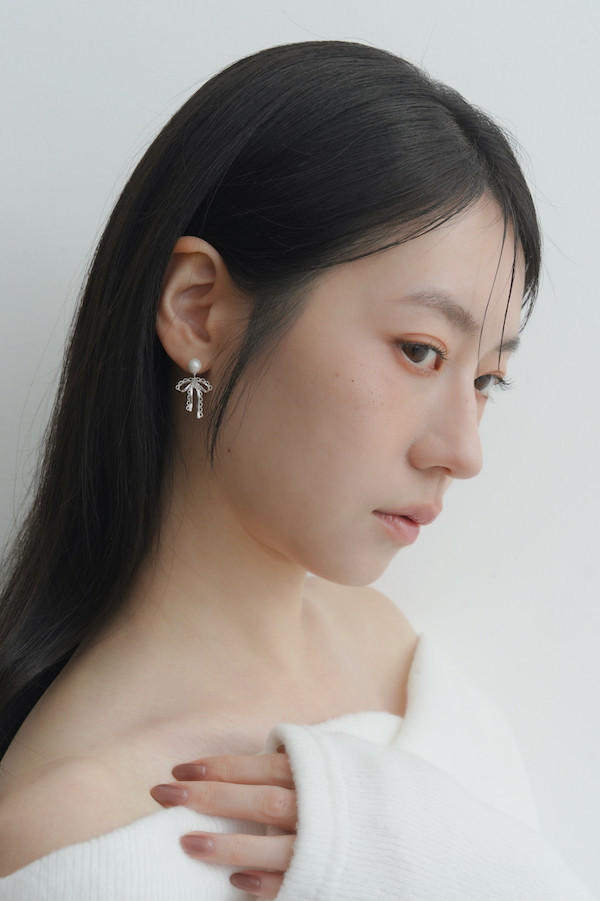 蝴蝶蝶珍珠耳針 