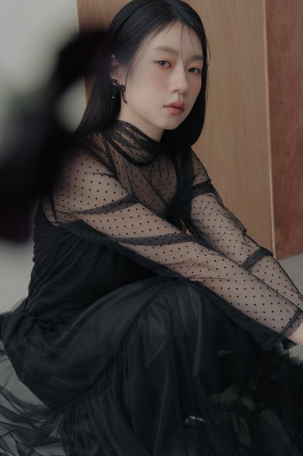 下擺層次蛋糕網紗裙(黑) 