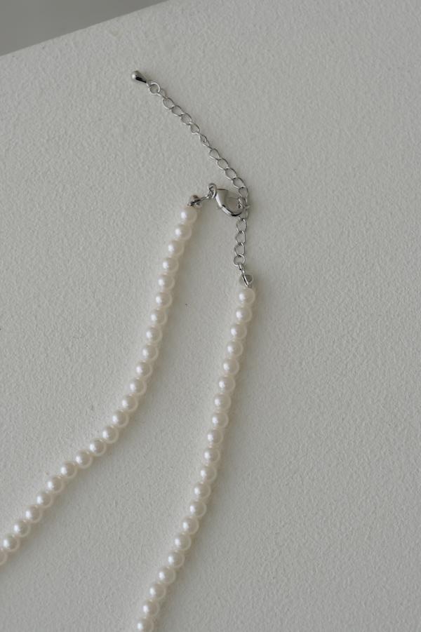 單顆水鑽珍珠項鍊 