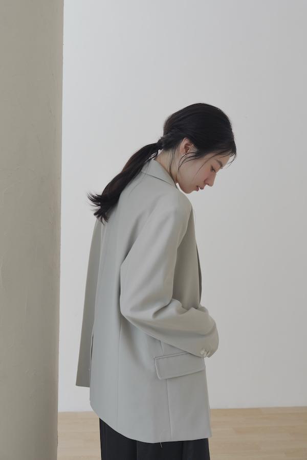 快閃-內裡條紋春日感西外(灰綠) 