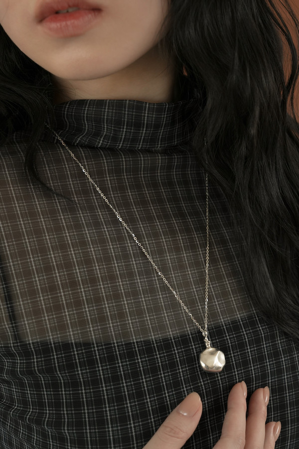 不規則墜飾純銀項鍊 