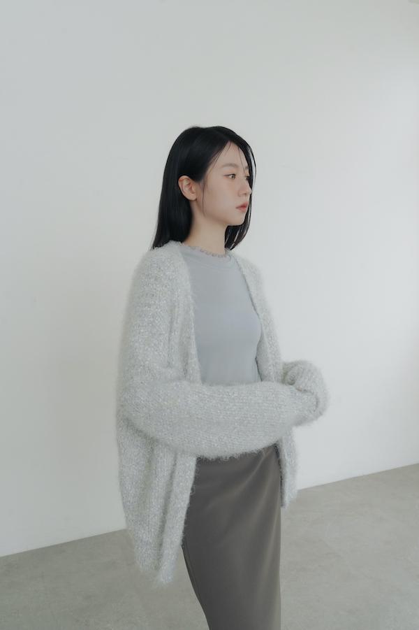 彈性收腰簡約直筒長裙(灰) 