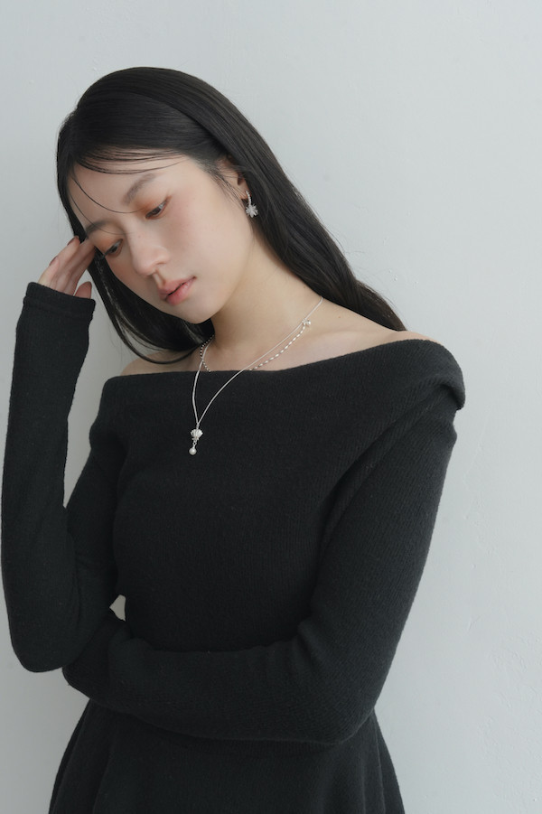 貝殼珍珠雙鍊項鍊 