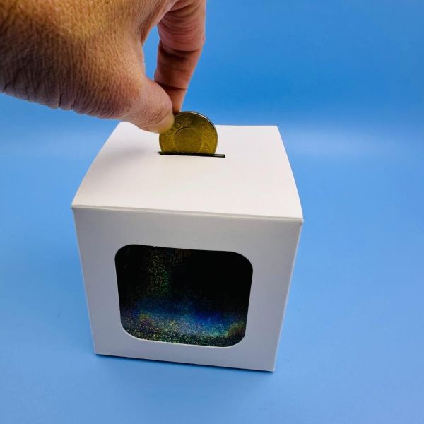 魔術存錢筒 DIY材料包 魔術存錢筒 DIY」、「光學教具推薦」、「消失的硬幣原理」