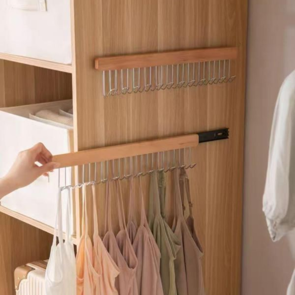 抽拉式實木掛鈎（8鈎/12鈎） 抽拉式實木掛鈎（8鈎/12鈎）