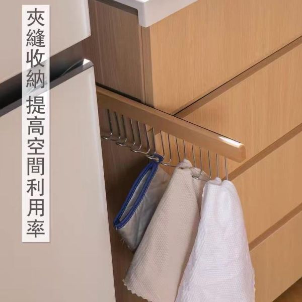 抽拉式實木掛鈎（8鈎/12鈎） 抽拉式實木掛鈎（8鈎/12鈎）