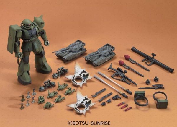 萬代 HGUC 1/144 重力戰線 MS-06 ZAKU 薩克 地上型組合 