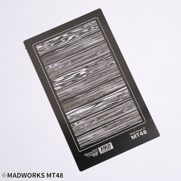 MADWORKS MT48 特殊塗裝用質感遮噴板8-木紋S1特效遮噴版 