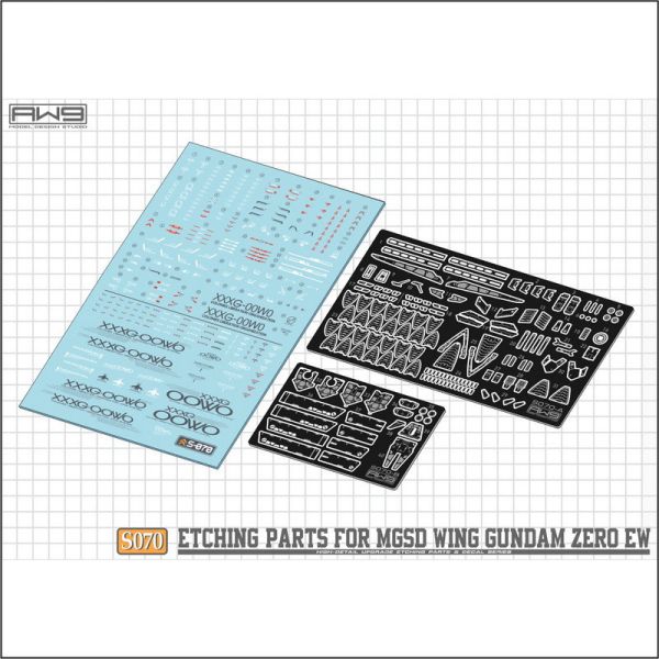MADWORKS AW9 S070 MGSD飛翼零式 蝕刻片附水貼 (不含鋼彈本體) 