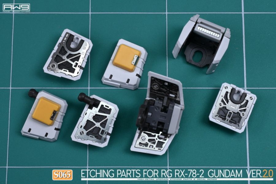 鋼魂 AW9 S065 RG 1/144 RX-78-2 鋼彈 初鋼 2.0 改造蝕刻片 附水貼 (不含鋼彈本體) 