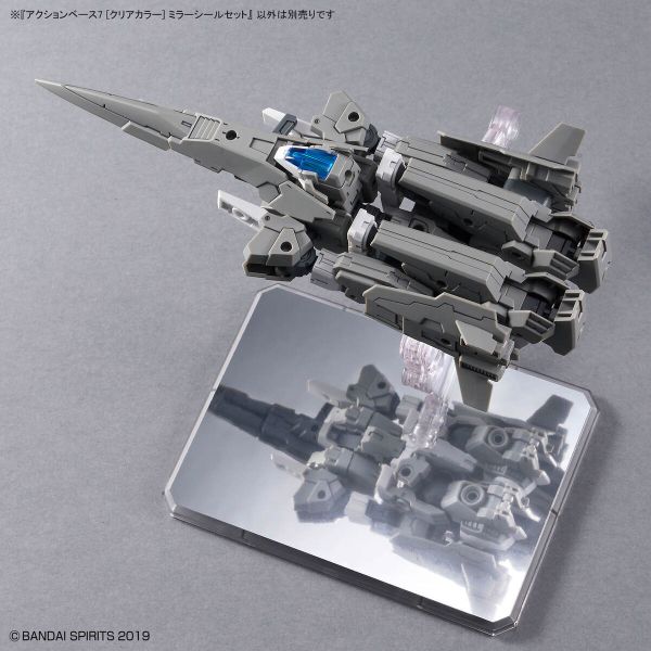 萬代 ACTION BASE 7 可動展示架7 支架 透明 鏡面貼紙套組 