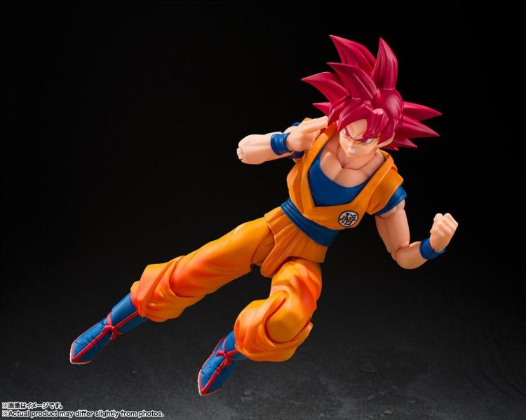 萬代 S.H.Figuarts 七龍珠 超級賽亞人之神 孫悟空 渾身纏繞著神之氣的姿態 