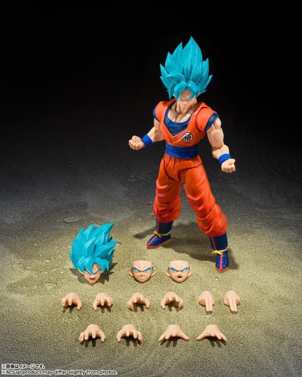 萬代 S.H.Figuarts 七龍珠 超級賽亞人之神之超級賽亞人孫悟空 超越極限的蒼藍之力 