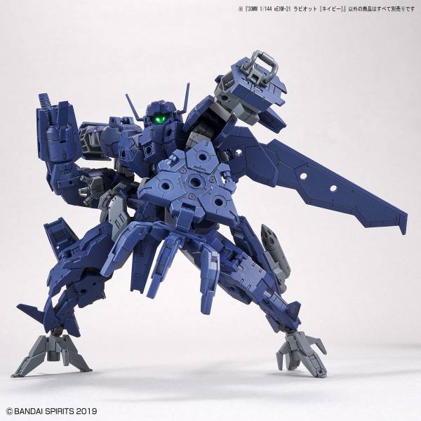 萬代 30MM組裝模型輕作戰 1/144 #32 eEXM-21 拉比歐 海軍藍 