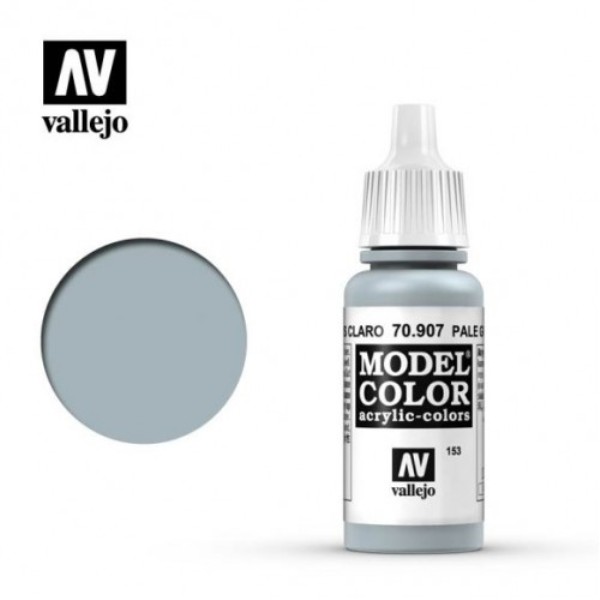 西班牙 Acrylicos Vallejo AV水性漆 模型色彩 153 #70907 低飽和灰藍色 17ml 