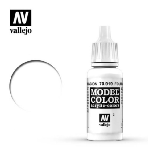 西班牙 Acrylicos Vallejo AV水性漆 模型色彩 002 #70919 根基白色 17ml 