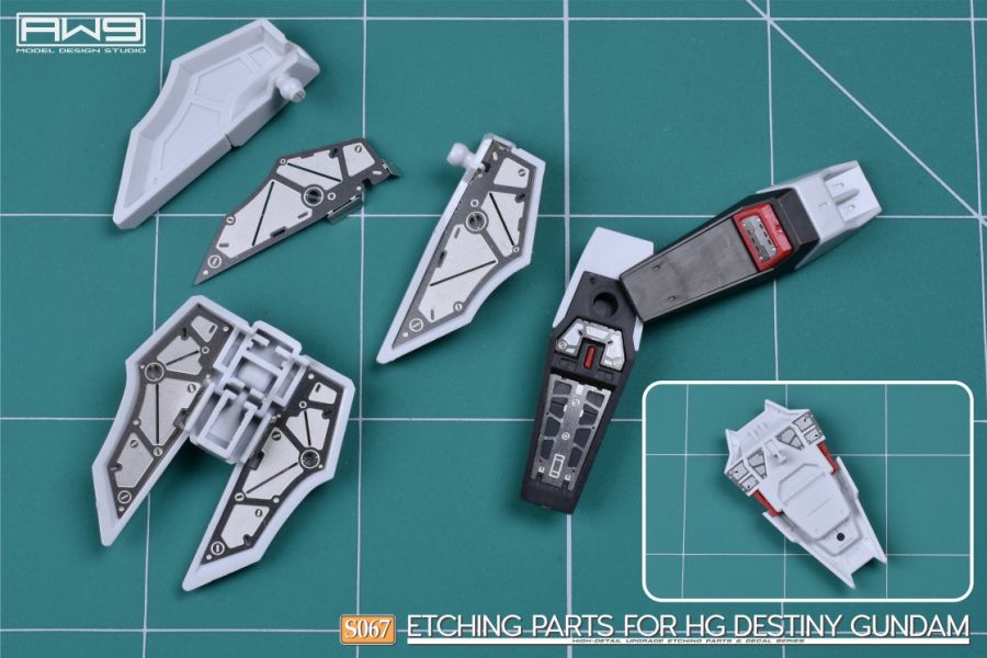 鋼魂 AW9 S067 HG 1/144 命運鋼彈 SPEC II 改造蝕刻片 附水貼 (不含鋼彈本體) 