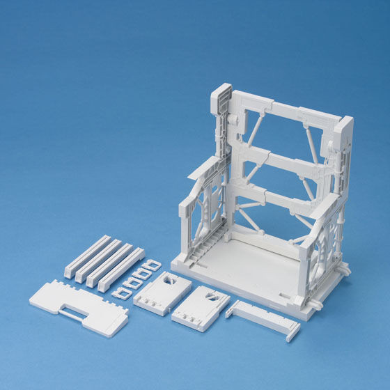 萬代 BUILDERS PARTS 系統台座001 白色 (不含鋼彈本體) 