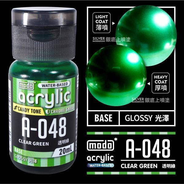 modo 摩多製造所 水漆 A-048 透明綠 20ml 
