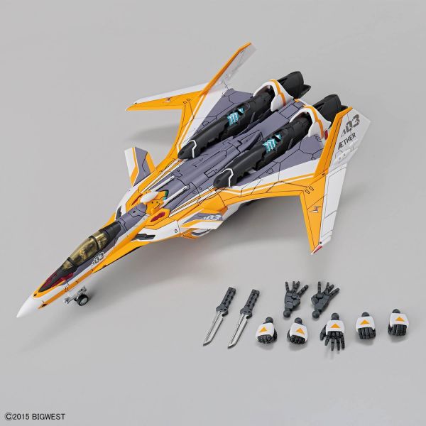 萬代 HG 1/100 VF-31E 英雄式 查克馬斯坦古座機 豪華套組 