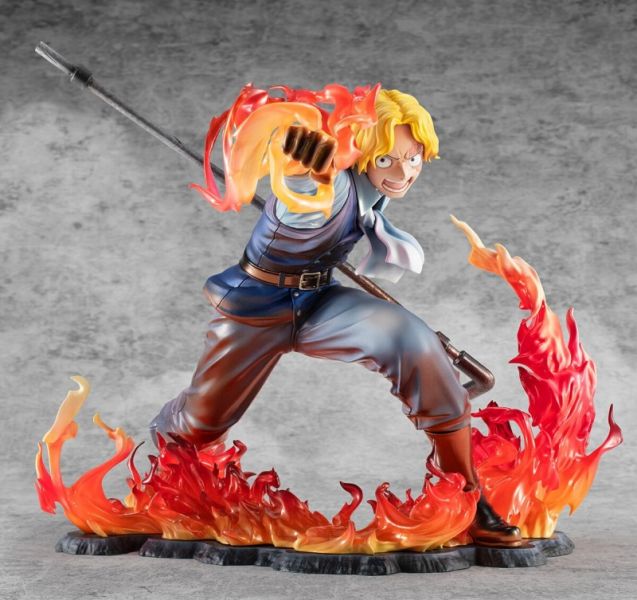 MegaHouse POP 航海王 LIMITED EDITION 薩波 火拳繼承 