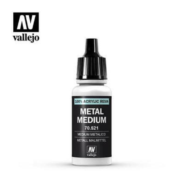 西班牙 Acrylicos Vallejo AV水性漆 模型色彩 191 #70521 輔助溶劑 金屬介質 17ml 