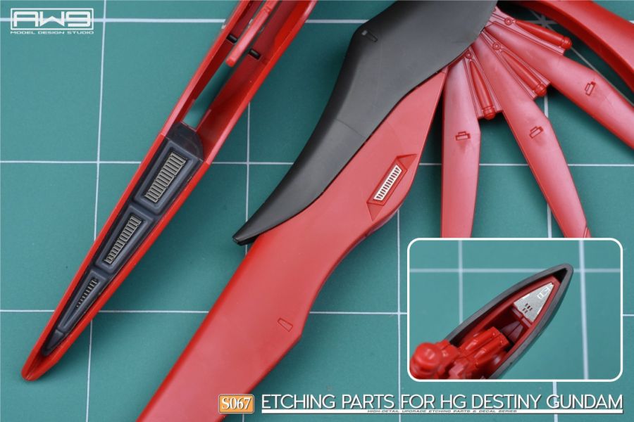 鋼魂 AW9 S067 HG 1/144 命運鋼彈 SPEC II 改造蝕刻片 附水貼 (不含鋼彈本體) 