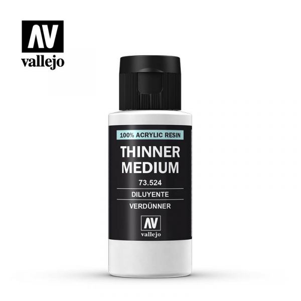 西班牙 Acrylicos Vallejo #73524 輔助溶劑 筆塗稀釋液 60ml. 