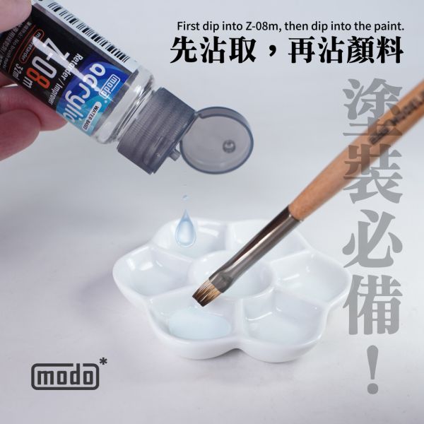 modo 摩多製造所 水漆 Z-08 水性專用緩乾劑 流平劑 筆痕防止 