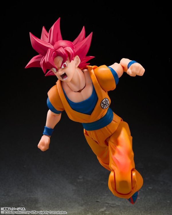 萬代 S.H.Figuarts 七龍珠 超級賽亞人之神 孫悟空 渾身纏繞著神之氣的姿態 