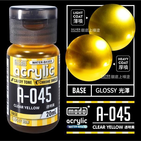 modo 摩多製造所 水漆 A-045 透明黃 20ml 
