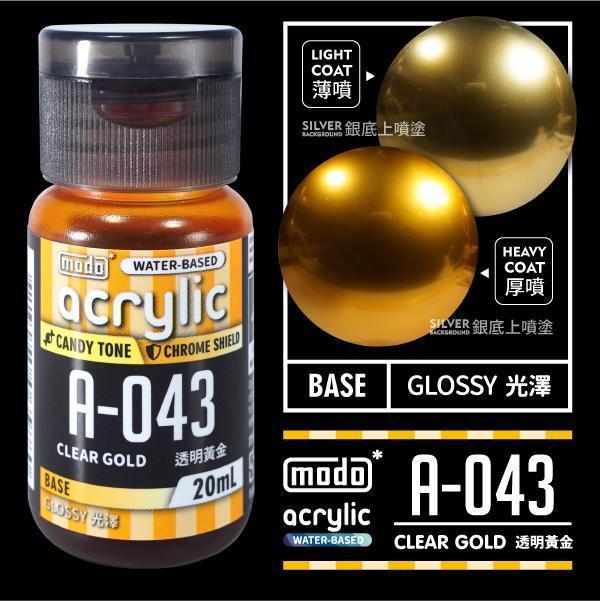 modo 摩多製造所 水漆 A-043 透明黃金 20ml 