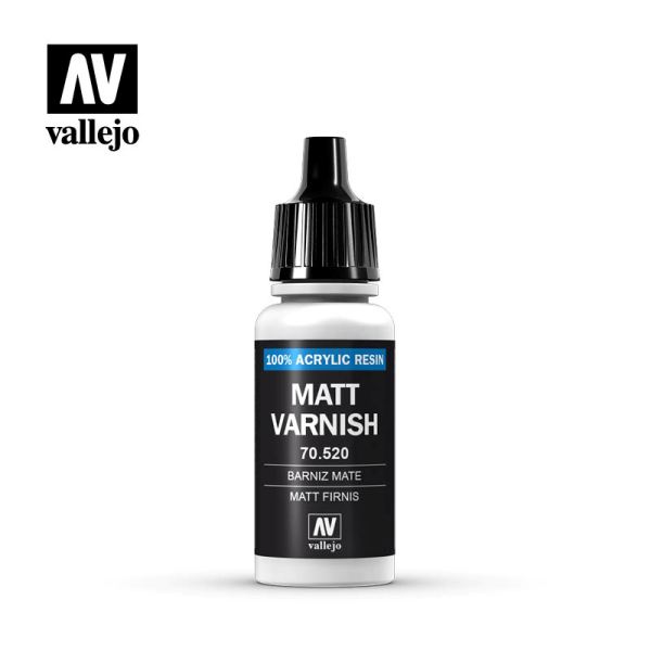 西班牙 Acrylicos Vallejo AV水性漆 模型色彩 70520 輔助溶劑 消光保護漆 17ml 