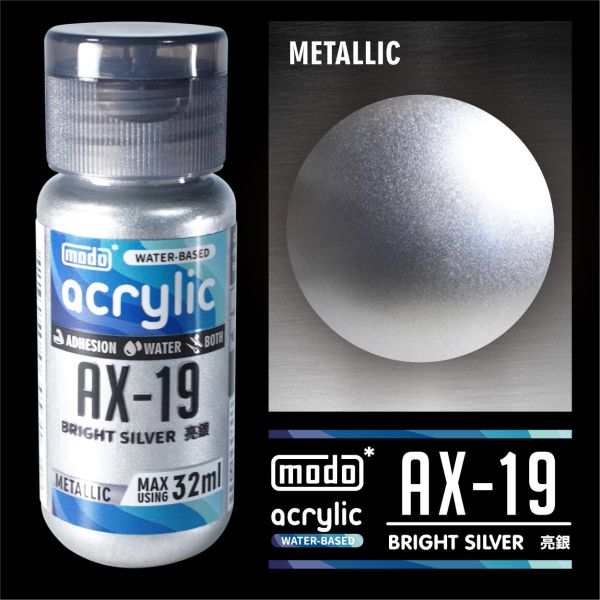 modo 摩多製造所 水漆 AX-19 亮銀 32ml 