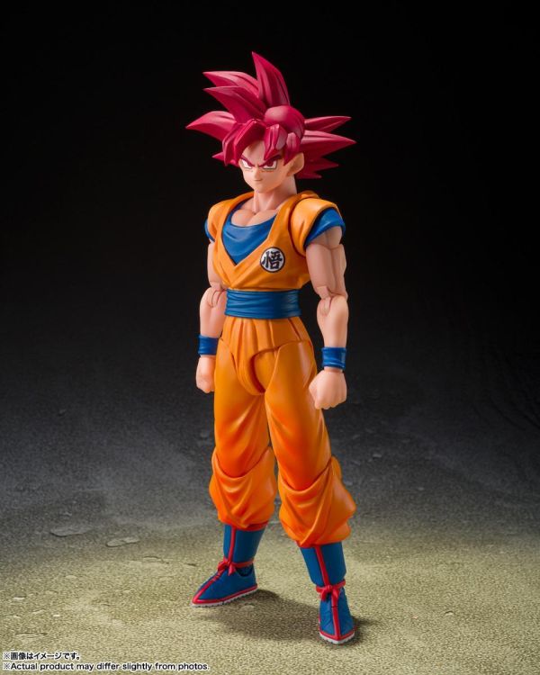萬代 S.H.Figuarts 七龍珠 超級賽亞人之神 孫悟空 渾身纏繞著神之氣的姿態 