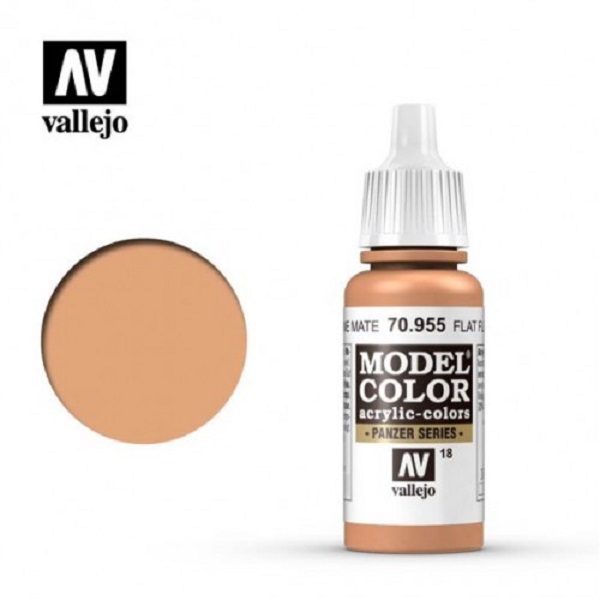 西班牙 Acrylicos Vallejo AV水性漆 模型色彩 018 #70955 平光膚色 17ml 