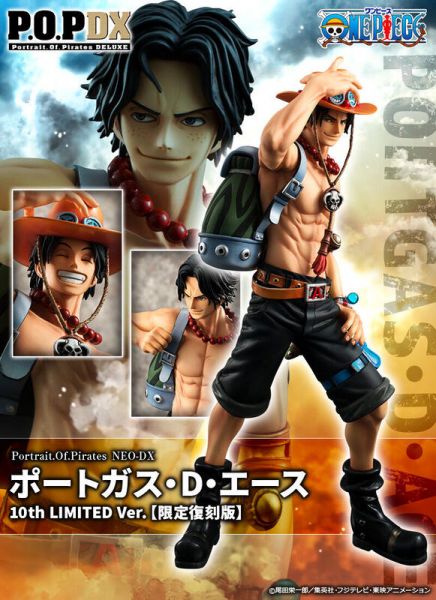 Megahouse P.O.P 航海王 NEO-DX 波特卡斯·D·艾斯 十周年 LIMITED Ver.（限定復刻版） 