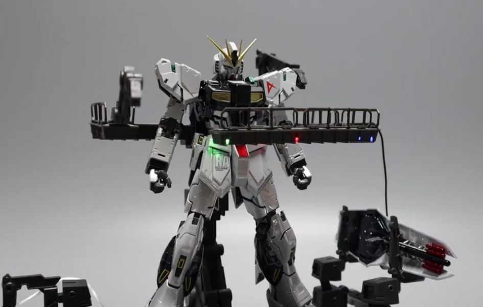 妙屋智造 匠牛 MG 1/100 通用支架格納庫 整備地台 帶燈版 (不含本體) 