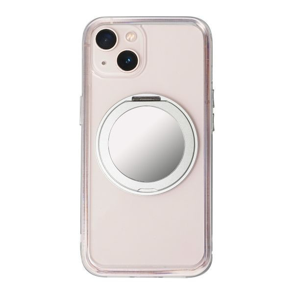【Mira Winks】Apple iPhone 14 Plus 極空戰甲六代 旋轉磁吸支架+鏡面(無蓋版) iphone 14 Plus手機殼,Mira Winks,旋轉支架,旋轉支架手機殼,支架手機殼,鏡面手機殼,鏡子手機殼,磁吸手機殼,化妝鏡,旋鏡殼,透明殼,防摔殼,不變黃手機殼,圖拉斯,犀牛盾,UAG,casetify,Devilcase
