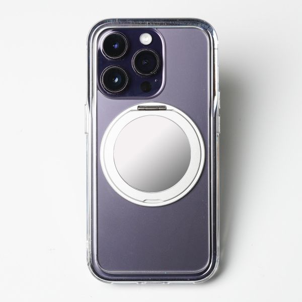 【Mira Winks】Apple iPhone 14 Pro 極空戰甲七代 旋轉磁吸支架+鏡面(無蓋版) iphone 14 Pro手機殼,Mira Winks,旋轉支架,旋轉支架手機殼,支架手機殼,鏡面手機殼,鏡子手機殼,磁吸手機殼,化妝鏡,旋鏡殼,透明殼,防摔殼,不變黃手機殼,圖拉斯,犀牛盾,UAG,casetify,Devilcase