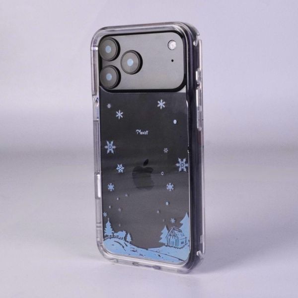 Moxbii經典原創系列 雪夜 彩雕防摔殼 雪花,冬天,北歐風,彩雕手機殼,彩繪手機殼,設計款手機殼,防摔手機殼,極空戰甲,透明殼,casetify,UAG,DEVILCASE