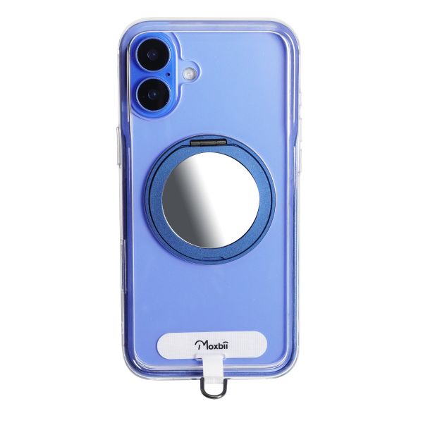 【Mira Winks】Apple iPhone 16 Plus 極空戰甲九代 旋轉磁吸支架+掛片 鏡面版 iphone 16 Plus手機殼,旋轉支架,旋轉支架手機殼,鏡面手機殼,支架手機殼,磁吸手機殼,掛繩手機殼,手機墊片,iphone15手機殼,透明殼,防摔殼,不變黃手機殼,圖拉斯,犀牛盾,UAG,casetify,Devilcase