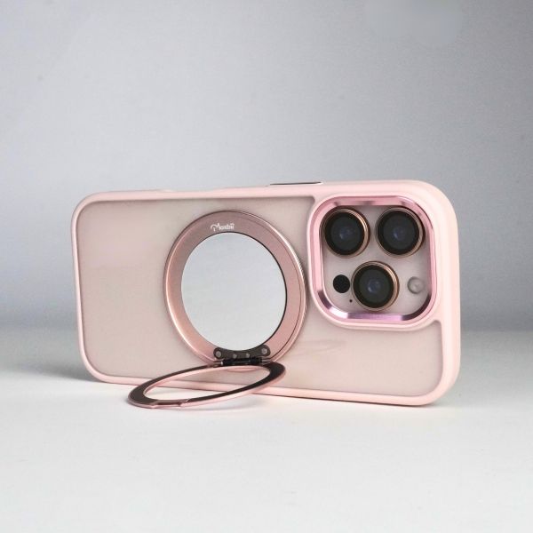 【Mira Winks】YOI系列 Apple iPhone 16 Pro 旋轉磁吸支架+鏡面保護殼(無蓋版) iphone16 Pro,mira winks,鏡面手機殼,鏡子手機殼,旋轉支架鏡子,旋轉支架手機殼,防摔殼,不變黃手機殼,化妝鏡,casetify,UAG,devilcase,保護殼,moxbii
