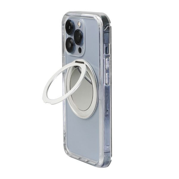 【Mira Winks】Apple iPhone 13 Pro Max 極空戰甲六代 旋轉磁吸支架+鏡面(無蓋版) iphone 13 Pro Max手機殼,Mira Winks,旋轉支架,旋轉支架手機殼,支架手機殼,鏡面手機殼,鏡子手機殼,磁吸手機殼,化妝鏡,旋鏡殼,透明殼,防摔殼,不變黃手機殼,圖拉斯,犀牛盾,UAG,casetify,Devilcase