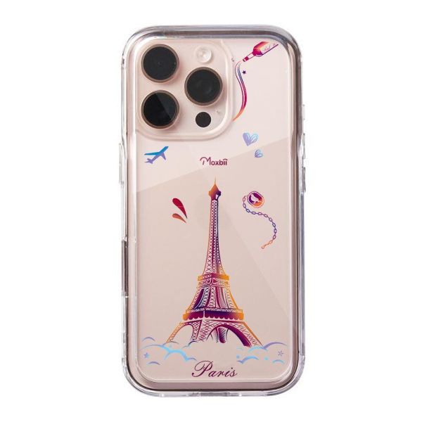 Moxbii經典原創系列 巴黎異想 彩雕防摔殼 夢幻風手機殼,少女手機殼,彩雕手機殼,彩繪手機殼,設計款手機殼,防摔手機殼,極空戰甲,透明殼,casetify,UAG,DEVILCASE