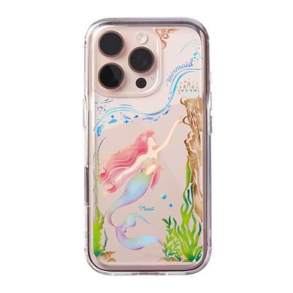 Moxbii經典原創系列 藍海之戀 彩雕防摔殼 美人魚,人魚公主,海洋風,童話風,珍珠美人魚,小美人魚,彩雕手機殼,彩繪手機殼,設計款手機殼,防摔手機殼,極空戰甲,透明殼,casetify,UAG,DEVILCASE