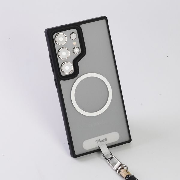 MATTO系列 Samsung Galaxy S25 Ultra 磁吸+掛片版 保護殼【Moxbii 嚴選】 Galaxy S25 Ultra,S25u霧面殼,三星保護殼,Samsung保護殼,S25u保護殼,磁吸殼,S25u磁吸殼,S25u掛繩手機殼,手掛掛片,磁吸保護殼,防摔殼,透明殼,犀牛盾,UAG,圖拉斯,Devilcase,casetify