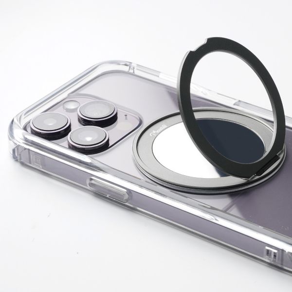 【Mira Winks】Apple iPhone 14 Pro 極空戰甲七代 旋轉磁吸支架+鏡面(無蓋版) iphone 14 Pro手機殼,Mira Winks,旋轉支架,旋轉支架手機殼,支架手機殼,鏡面手機殼,鏡子手機殼,磁吸手機殼,化妝鏡,旋鏡殼,透明殼,防摔殼,不變黃手機殼,圖拉斯,犀牛盾,UAG,casetify,Devilcase